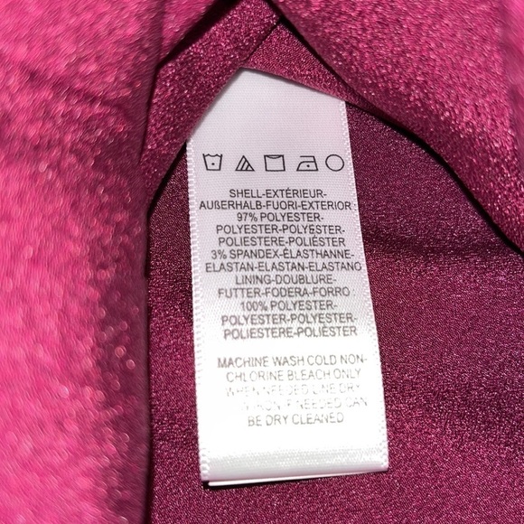 Dress The Population Nicole Sweetheart Sleeveless Sheath Dress Dark Magenta L - Picture 9 of 10